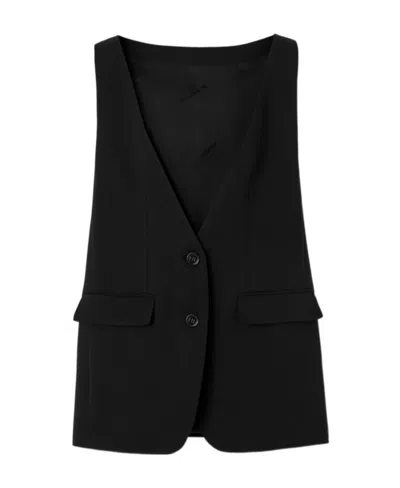 BURBERRY BURBERRY SLEEVELESS TAILORED SINGLE BREASTED VEST
