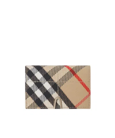 BURBERRY BURBERRY CHECKED FOLDED CARD CASE