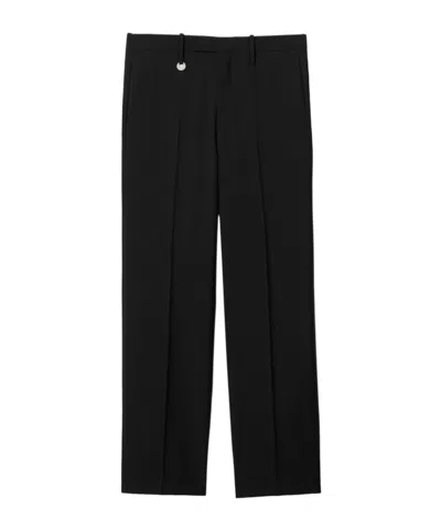 BURBERRY BURBERRY STRAIGHT-LEG MID-RISE TAILORED TROUSERS