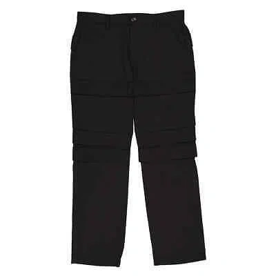 BURBERRY BURBERRY TAPERED CARGO TROUSERS IN BLACK