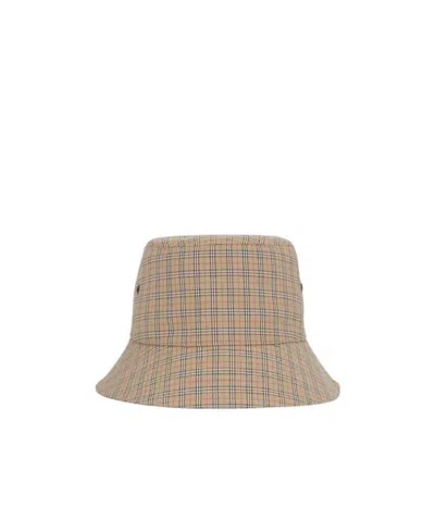 BURBERRY TECHNICAL CHECK BUCKET HAT
