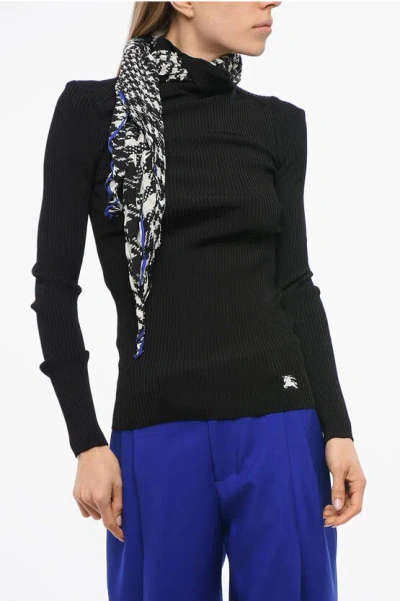 BURBERRY Turtleneck Sweater with Scarf Detail