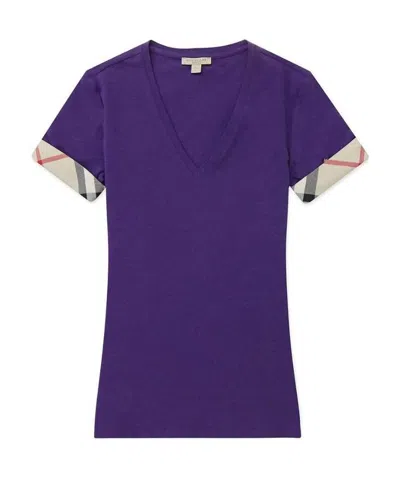 BURBERRY V-NECK T-SHIRT