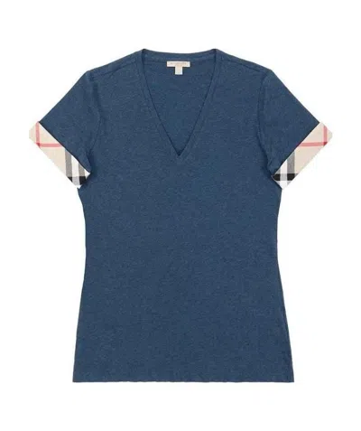 BURBERRY V-NECK T-SHIRT