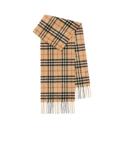 BURBERRY BURBERRY CHECKED FRINGED EDGE SCARF