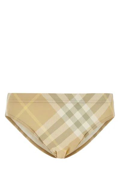 BURBERRY FLAX IP CHECK BEACH UNDERWEAR