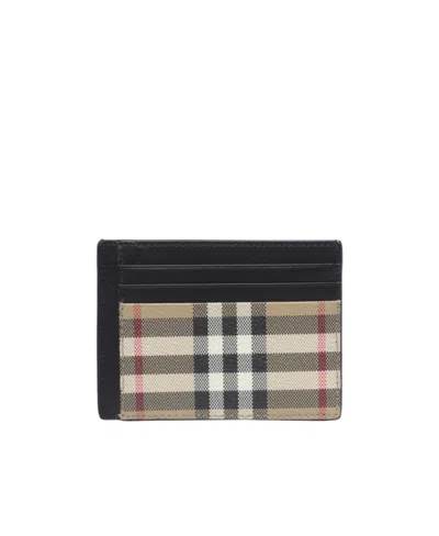 BURBERRY BURBERRY CHECKED LOGO ENGRAVED CARDHOLDER