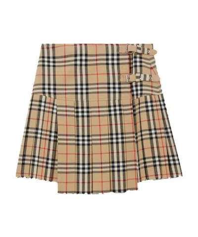 BURBERRY BURBERRY VINTAGE CHECK KILT SKIRT