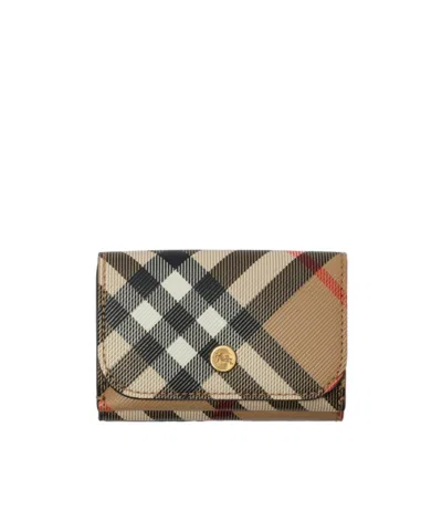 BURBERRY BURBERRY VINTAGE-CHECK FOLDOVER-TOP WALLET