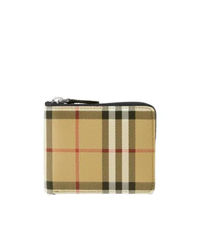 BURBERRY BURBERRY CHECKED ZIPPED WALLET