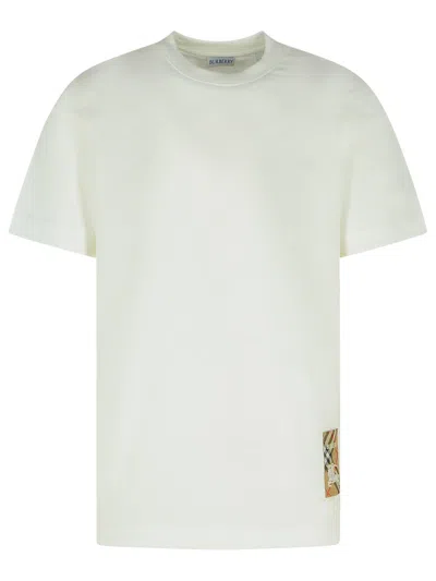 BURBERRY BURBERRY WHITE COTTON T SHIRT