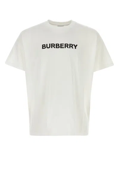 BURBERRY WHITE COTTON T-SHIRT