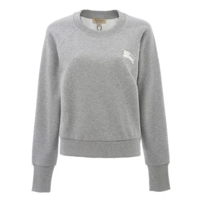 BURBERRY (WMNS) Burberry Round Neck Pullover Long Sleeves Hoodie Gray