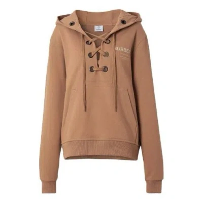 BURBERRY (WMNS) Burberry SS21 Printing Cotton Loose Hoodie
