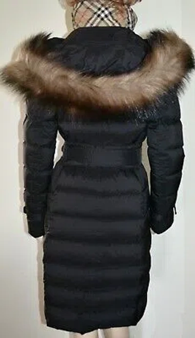 BURBERRY BURBERRY WOMENS ARNISTON DOWN HOODED QUILTED PUFFER COAT SZ SMALL