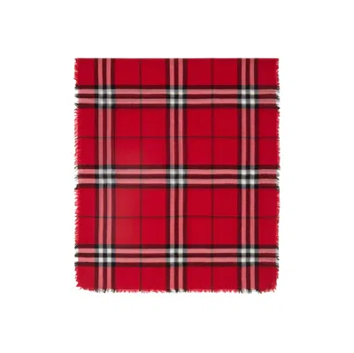 BURBERRY WIDE CHECK WOOL SCARF