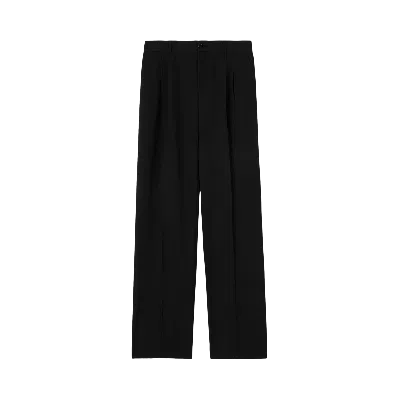 BURBERRY BURBERRY WOOL TWILL TAILORED PANTS 'BLACK'