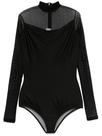 BURC AKYOL SHEER BODYSUIT - WOMEN'S - ELASTANE/SILK/POLYAMIDE/VISCOSE