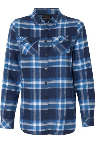 BURNSIDE WOMEN´S YARN-DYED LONG SLEEVE FLANNEL SHIRT