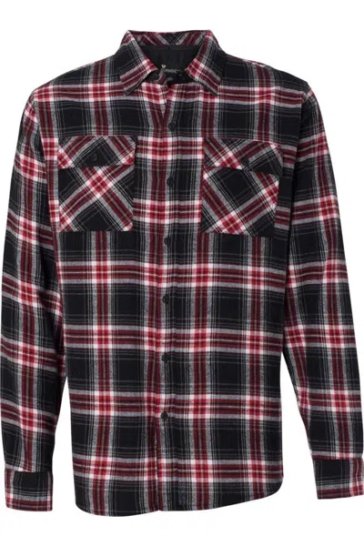 BURNSIDE YARN-DYED LONG SLEEVE FLANNEL SHIRT