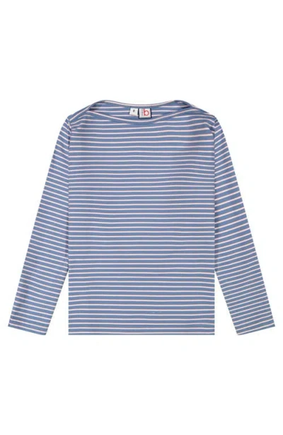 BUSY BEES BUSY BEES BATEAU TEE BLUE STRIPE