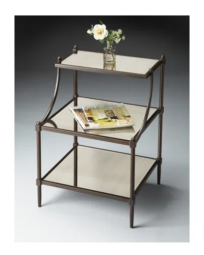 BUTLER SPECIALTY COMPANY BUTLER SPECIALTY COMPANY PENINSULA MIRRORED TIERED SIDE TABLE