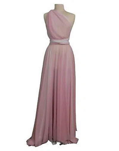 BUTTER BUTTER BY NADIA NADIA MESH WRAP DRESS IN PINK/WHITE - SIZE ONE SIZE