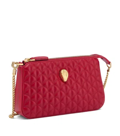 BVLGARI LEATHER SERPENTI SUGARLOAF CLUTCH BAG