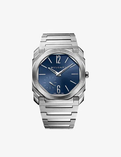 BVLGARI MENS STAINLESS STEEL OCTO FINISSIMO STAINLESS-STEEL AUTOMATIC WATCH
