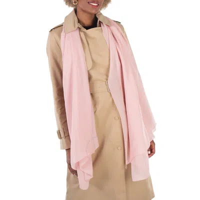 BVLGARI BVLGARI PINK LOGOMANIA SILK MAXI STOLE 245356