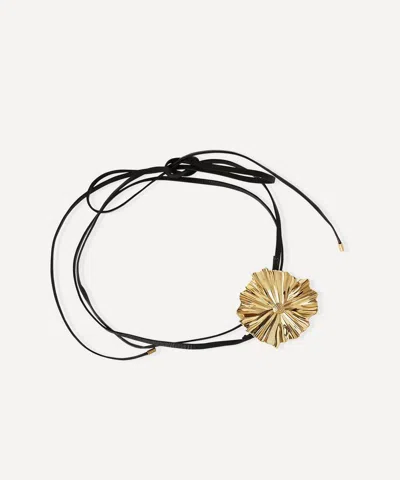 BY ALONA BY ALONA 18CT GOLD-PLATED GARDENIA NECKLACE