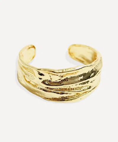 BY ALONA BY ALONA MENS 18CT GOLD-PLATED CARMEN BANGLE