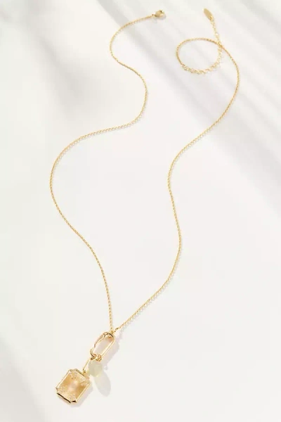 BY ANTHROPOLOGIE DELICATE LINK PENDANT NECKLACE
