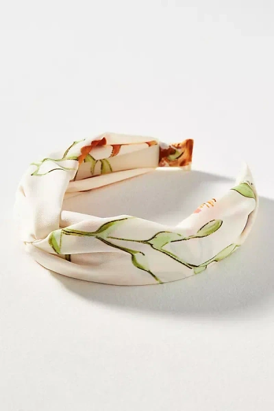 BY ANTHROPOLOGIE FLORAL TWIST HEADBAND
