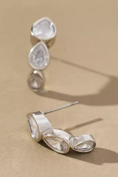 BY ANTHROPOLOGIE MULTI CRYSTAL DROP EARRINGS