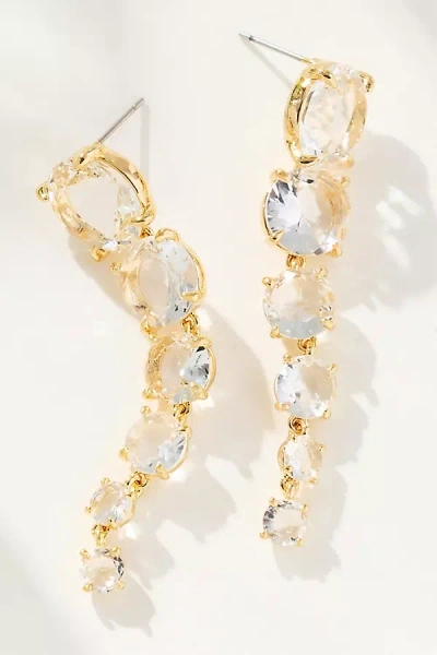 BY ANTHROPOLOGIE MULTICOLOR CRYSTAL DROP EARRINGS