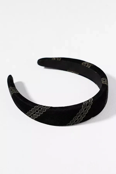 BY ANTHROPOLOGIE VELVET PUFF HEADBAND