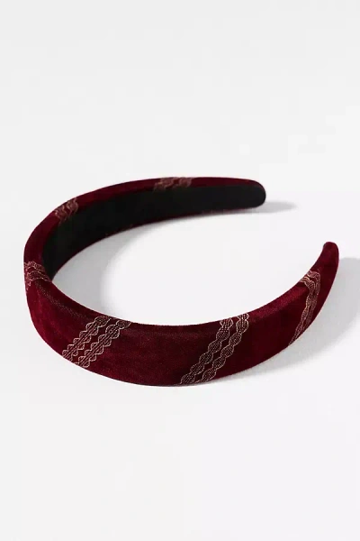 BY ANTHROPOLOGIE VELVET PUFF HEADBAND