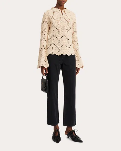 BY MALENE BIRGER WOMEN'S GWENEVERE COTTON-CROCHET SHIRT