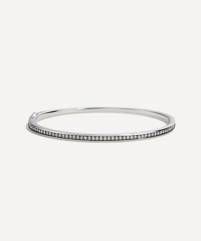 BY PARIAH BY PARIAH STERLING SILVER CLASSIC DIAMOND BANGLE