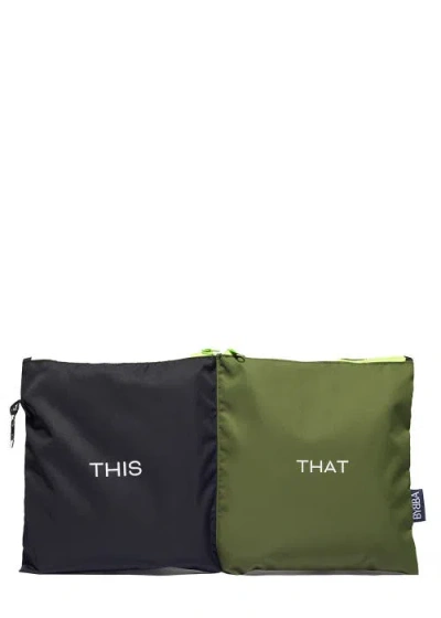 BYBBA BYBBA DOUBLE TAKE ZIPPERED POUCH