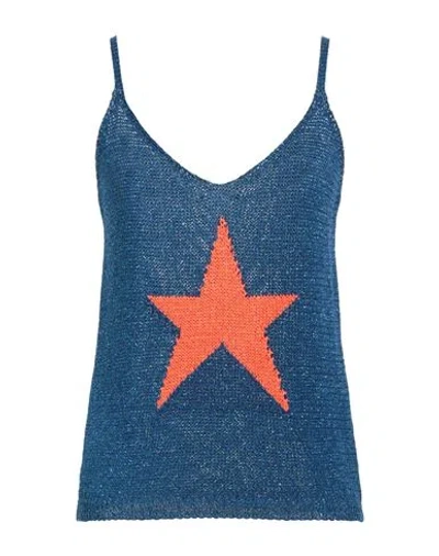 BYE BYE WOMAN TOP BLUE SIZE ONESIZE VISCOSE, LUREX