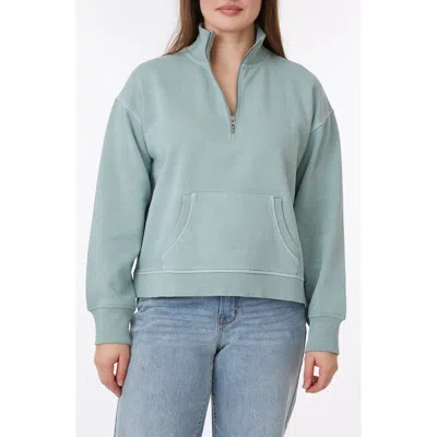 C&C CALIFORNIA C & C CALIFORNIA JANET SUNWASHED FLEECE QUARTER ZIP SWEATSHIRT