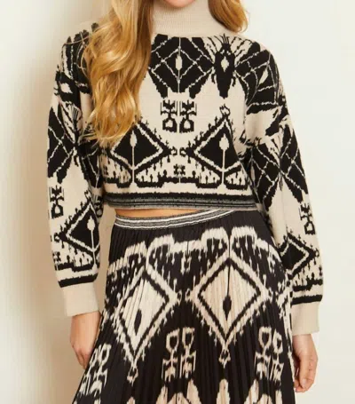 CABALLERO MAEVA SWEATER IN IKAT TAPESTRY