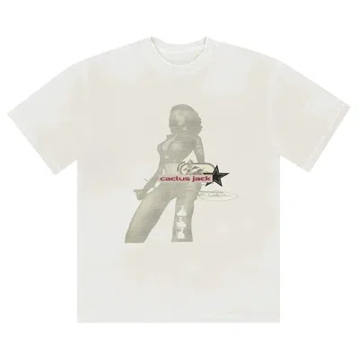 CACTUS JACK BY TRAVIS SCOTT CACTUS JACK BY TRAVIS SCOTT DIGITAL GIRL TEE 'OFF WHITE'