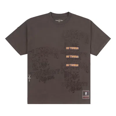 CACTUS JACK BY TRAVIS SCOTT CACTUS JACK BY TRAVIS SCOTT X MITCHELL & NESS CLEMSON UNIVERSITY SEAL TEE 'BROWN'