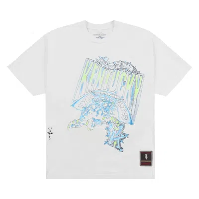 CACTUS JACK BY TRAVIS SCOTT CACTUS JACK BY TRAVIS SCOTT X MITCHELL & NESS UNIVERSITY OF KENTUCKY HANDDRAWN TEE 'WHITE'
