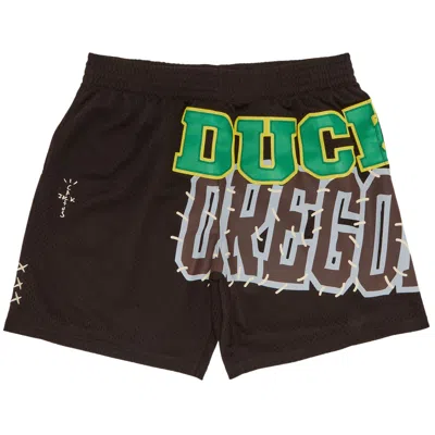 CACTUS JACK BY TRAVIS SCOTT CACTUS JACK BY TRAVIS SCOTT X MITCHELL & NESS UNIVERSITY OF OREGON SHORTS 'BROWN'