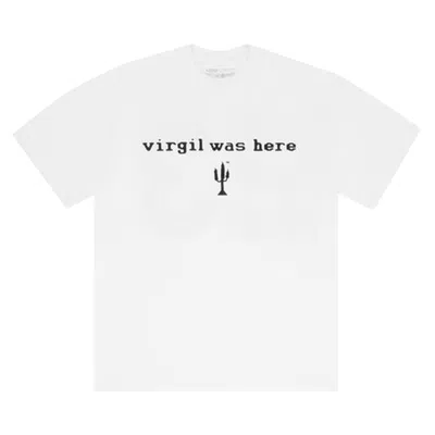 CACTUS PLANT FLEA MARKET CACTUS PLANT FLEA MARKET X VAA VIRGIL WAS HERE T-SHIRT 'WHITE' | MEN'S SIZE XL
