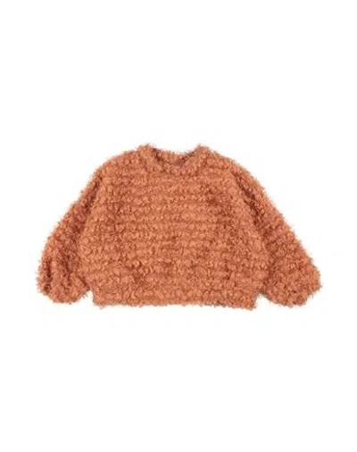 CAFFE' D'ORZO CAFFÉ D'ORZO TODDLER GIRL SWEATER TAN SIZE 4 POLYESTER, VISCOSE, ELASTANE